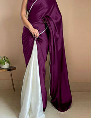 Elegant Satin Saree for Women