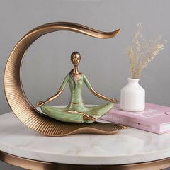 Meditating Lady Showpiece