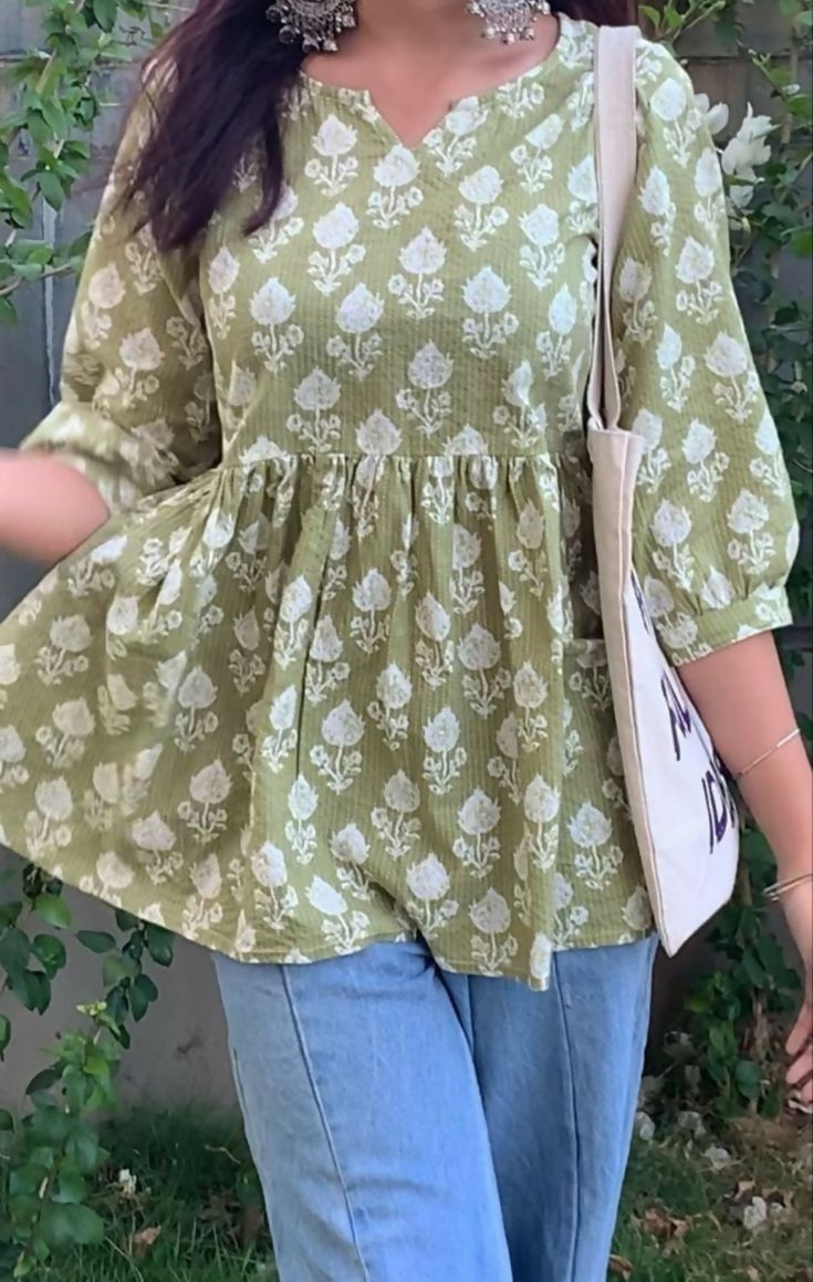 Short Cotton Kurti for Women